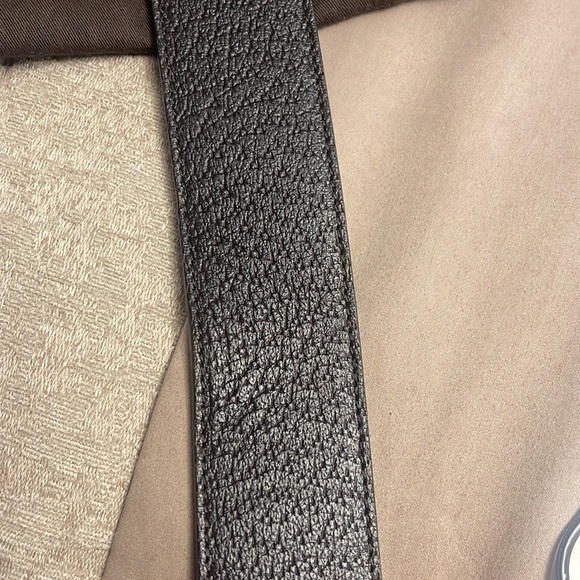 Leather belt with Double G Buckle - Picture 8 of 10